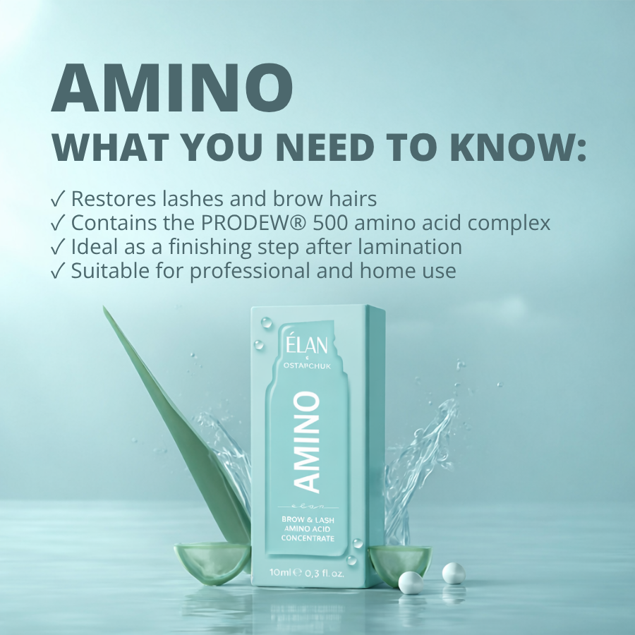 Concentrat cu aminoacizi pentru sprâncene și gene - AMINO