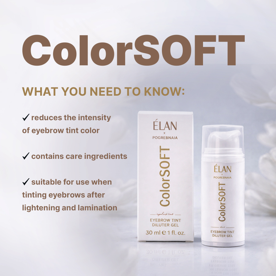 ColorSOFT: gel diluant pentru vopseaua de sprâncene