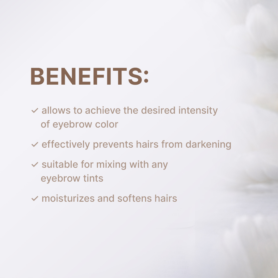 ColorSOFT: gel diluant pentru vopseaua de sprâncene