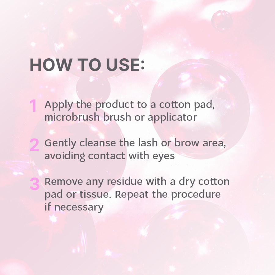 DuoClean: cleanser profesional pentru gene și sprâncene