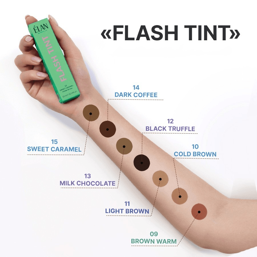 Sistem de vopsire directa a sprancenelor "Flash Tint" 13 Milk Chocolate