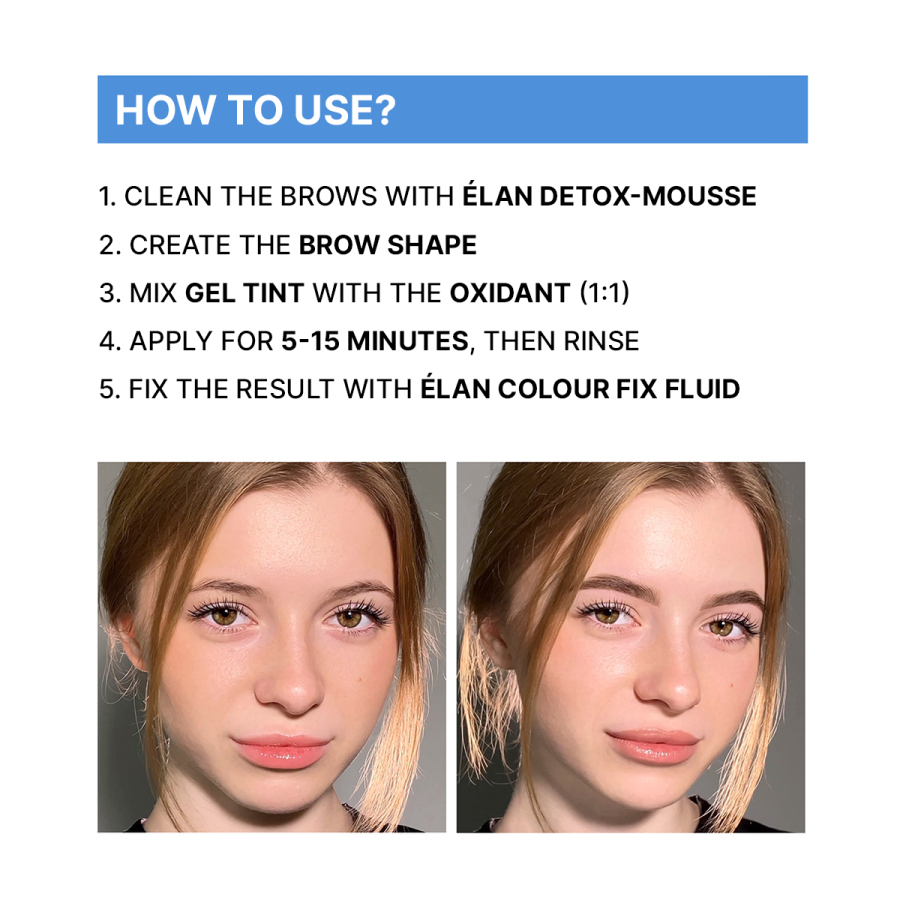 Gel-Vopsea pentru sprâncene "ÉLAN" Cold Blond