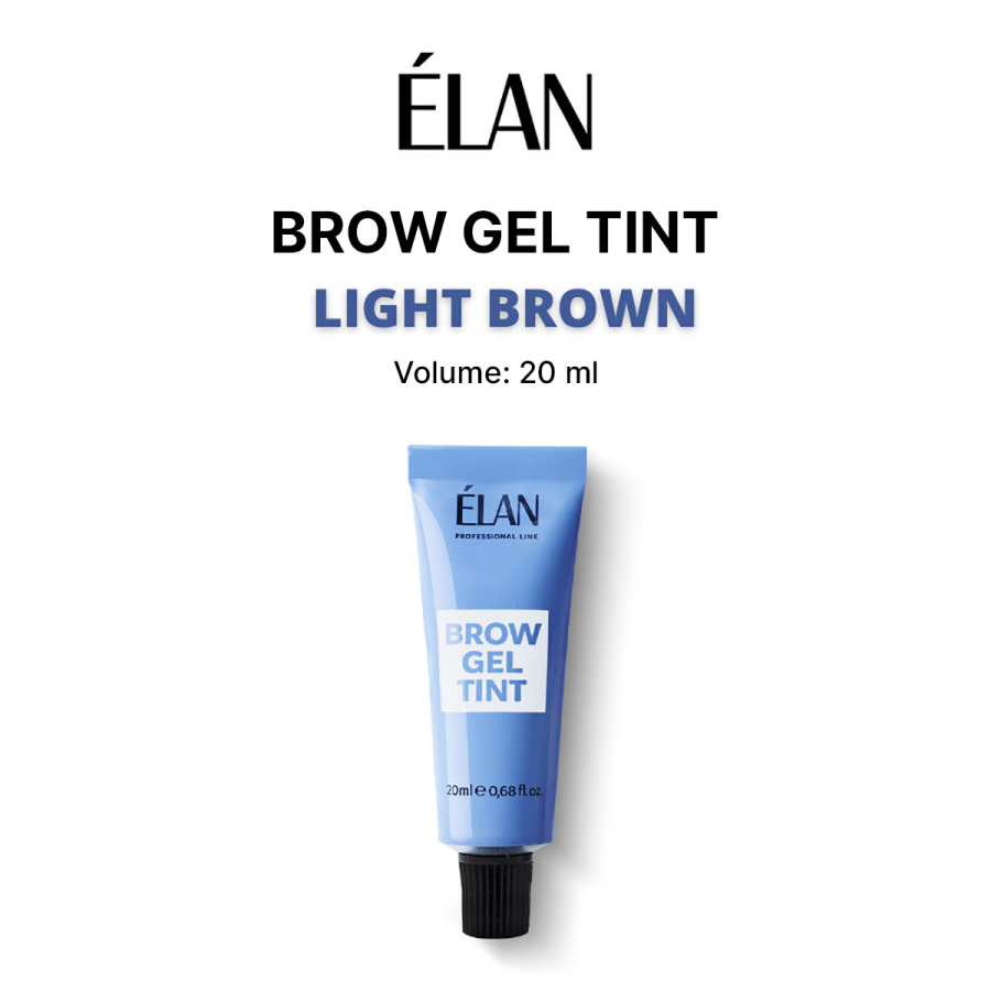 Gel-Vopsea pentru sprâncene "ÉLAN" Light Brown
