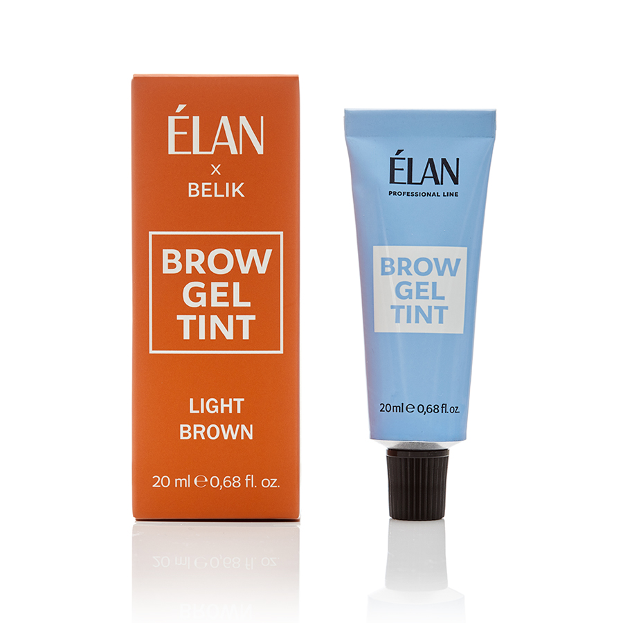 Gel-Vopsea pentru sprâncene "ÉLAN" Light Brown