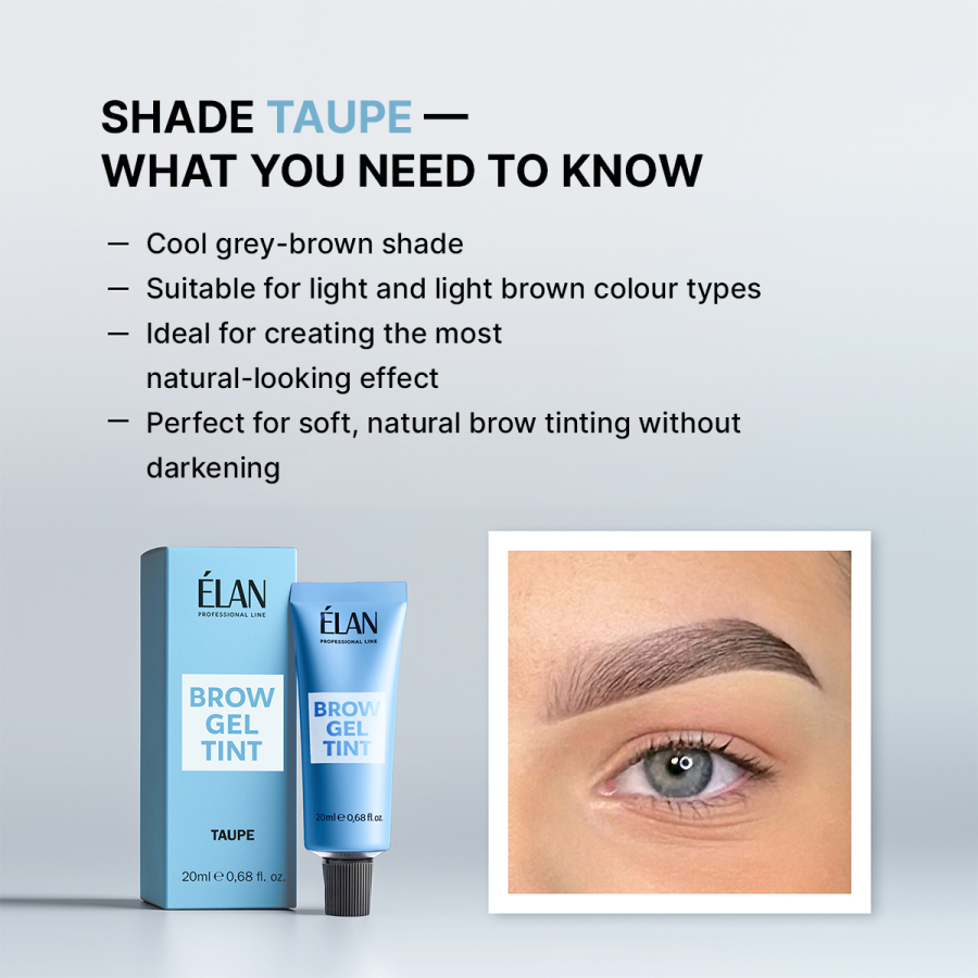 Gel-Vopsea pentru sprâncene "ÉLAN" Taupe