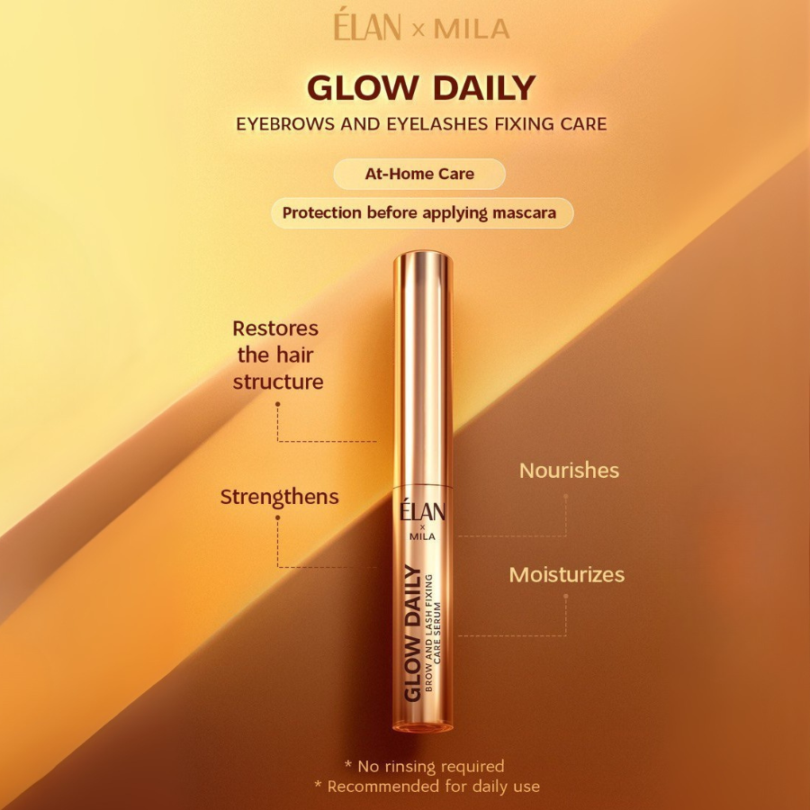 GLOW DAILY: ser fixativ pentru îngrijirea sprâncenelor și genelor