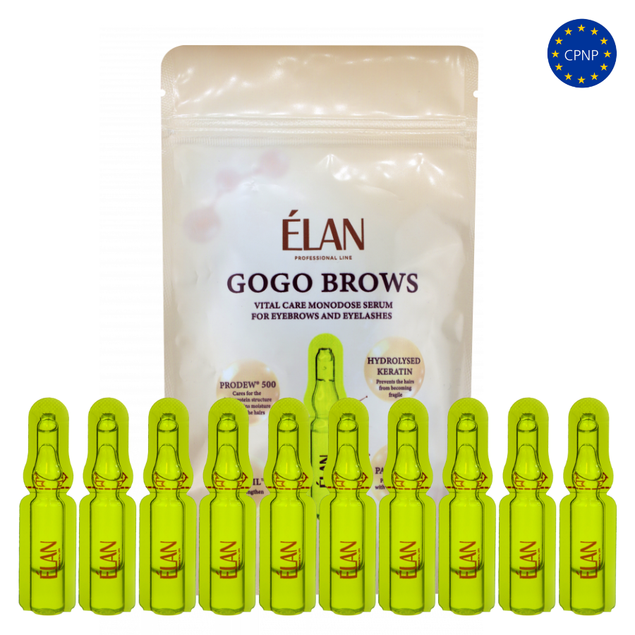 GOGO BROWS: care ampoule serum pentru sprâncene și gene