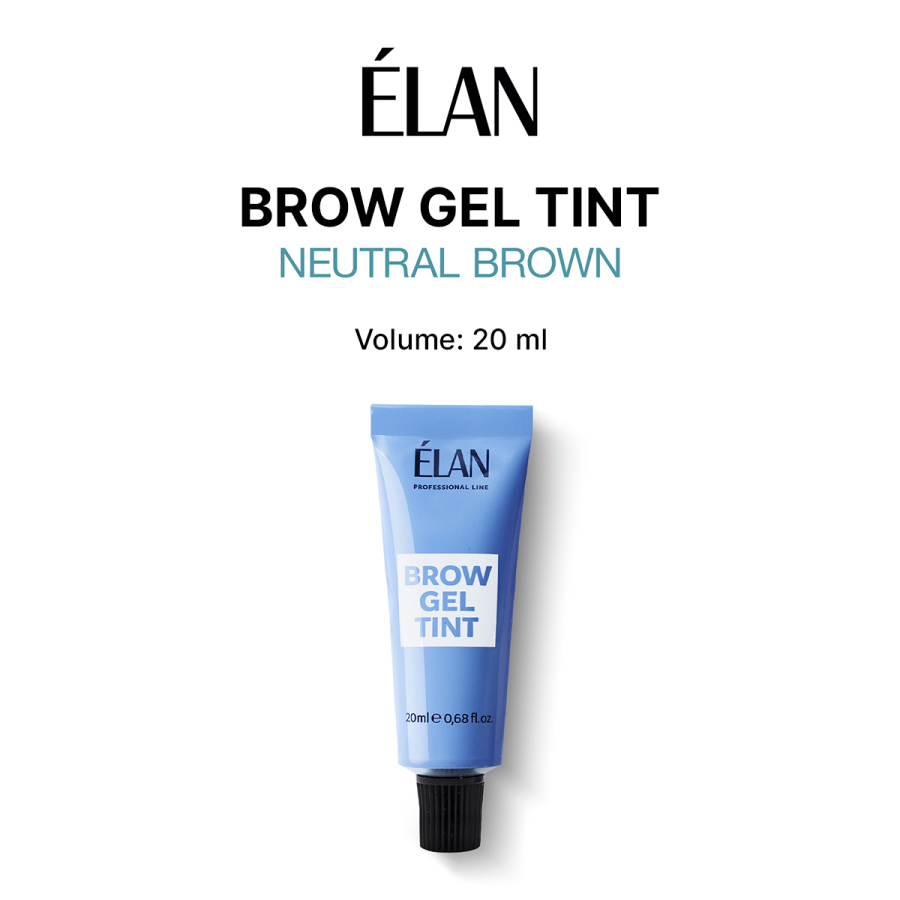 Gel-Vopsea pentru sprâncene "ÉLAN" Cold Blond, Neutral Brown, Graphite, Umber + ColorSOFT CADOU